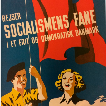 Socialismens fane, plakat fra 1930'erne