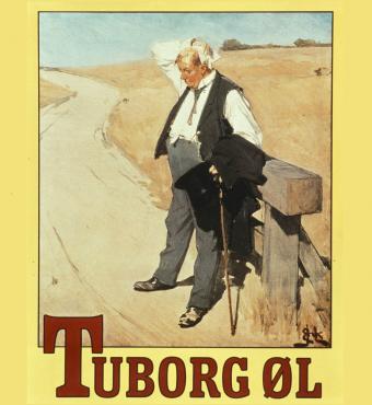 Plakat for Tuborg øl